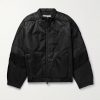 Panelled Padded Drill and Canvas Jacket