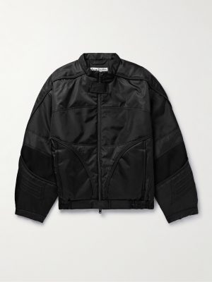 Panelled Padded Drill and Canvas Jacket