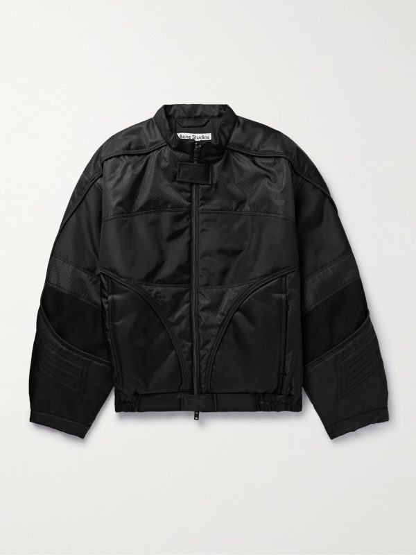Panelled Padded Drill and Canvas Jacket
