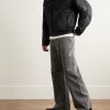 Panelled Padded Drill and Canvas Jacket - OU