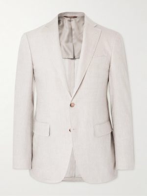 Kei Slim-Fit Linen and Wool-Blend Suit Jacket Kei Slim-Fit Linen and Wool-Blend Suit Jacket