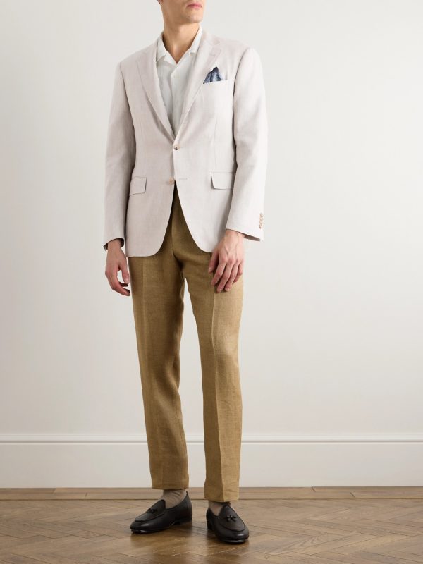 Kei Slim-Fit Linen and Wool-Blend Suit Jacket - OU