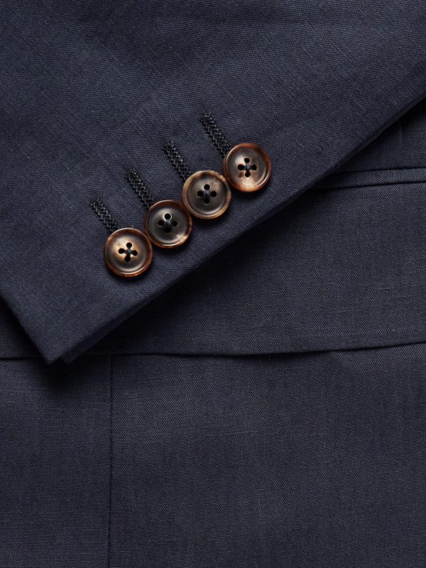 Slim-Fit Linen and Silk-Blend Blazer - E2 Slim-Fit Linen and Silk-Blend Blazer - E2