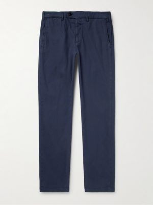 Slim-Fit Garment-Dyed Stretch Lyocell and Cotton-Blend Twill Trousers Slim-Fit Garment-Dyed Stretch Lyocell and Cotton-Blend Twill Trousers