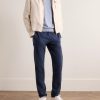 Slim-Fit Garment-Dyed Stretch Lyocell and Cotton-Blend Twill Trousers - OU Slim-Fit Garment-Dyed Stretch Lyocell and Cotton-Blend Twill Trousers - OU