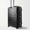 Bank Spinner 76cm Leather-Trimmed Polycarbonate and Aluminium Suitcase - BK