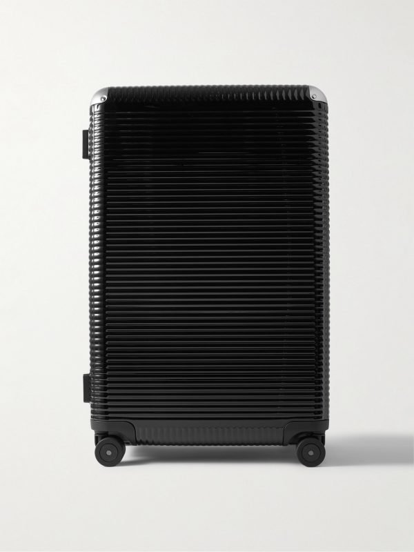 Bank Spinner 76cm Leather-Trimmed Polycarbonate and Aluminium Suitcase