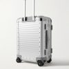 Bank Spinner 55cm Rubber-Trimmed Aluminium Suitcase - BK