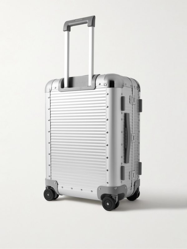 Bank Spinner 55cm Rubber-Trimmed Aluminium Suitcase - BK