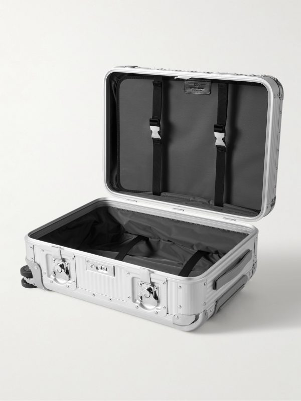 Bank Spinner 55cm Rubber-Trimmed Aluminium Suitcase - E1
