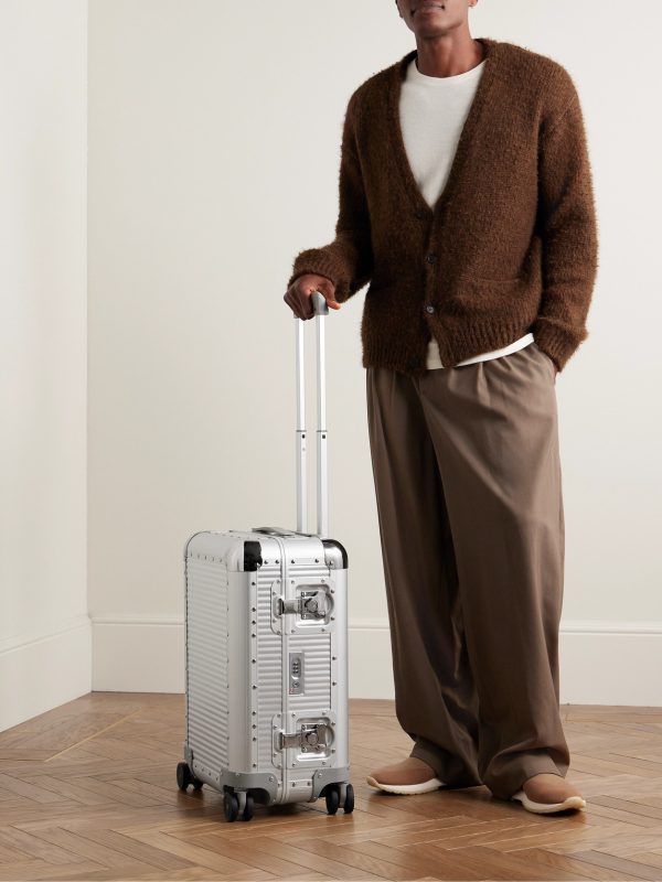 Bank Spinner 55cm Rubber-Trimmed Aluminium Suitcase - OU