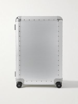 Bank Spinner 76cm Rubber-Trimmed Aluminium Suitcase