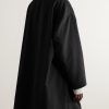 Wool-Crepe Trench Coat - BK