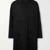 Wool-Crepe Trench Coat