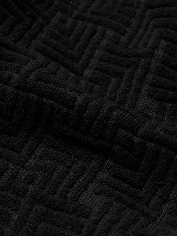 Oversized Jacquard-Knit Virgin Wool-Blend Rollneck Sweater - CU Oversized Jacquard-Knit Virgin Wool-Blend Rollneck Sweater - CU