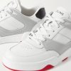 CT-07 Rubber-Trimmed Leather Sneakers - CU