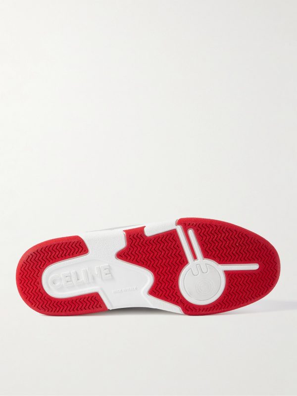 CT-07 Rubber-Trimmed Leather Sneakers - E1