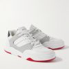 CT-07 Rubber-Trimmed Leather Sneakers - FR