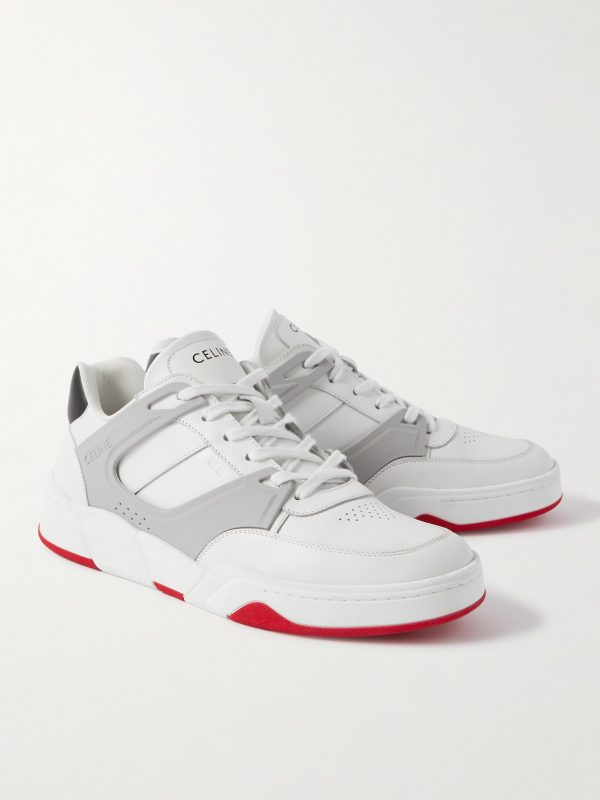 CT-07 Rubber-Trimmed Leather Sneakers - FR