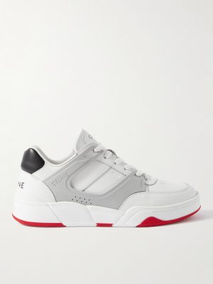 CT-07 Rubber-Trimmed Leather Sneakers CT-07 Rubber-Trimmed Leather Sneakers