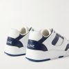 CT-07 Rubber-Trimmed Leather Sneakers - BK CT-07 Rubber-Trimmed Leather Sneakers - BK