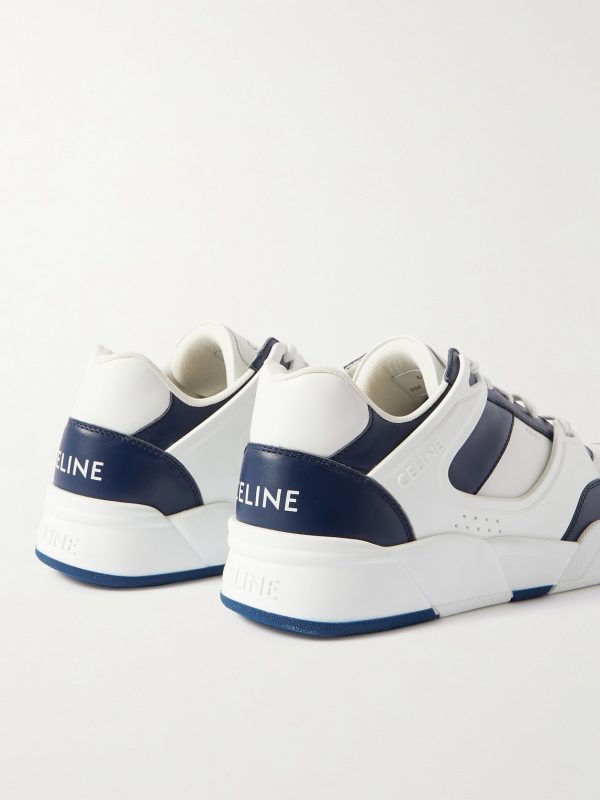 CT-07 Rubber-Trimmed Leather Sneakers - BK CT-07 Rubber-Trimmed Leather Sneakers - BK