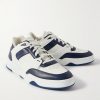 CT-07 Rubber-Trimmed Leather Sneakers - FR CT-07 Rubber-Trimmed Leather Sneakers - FR