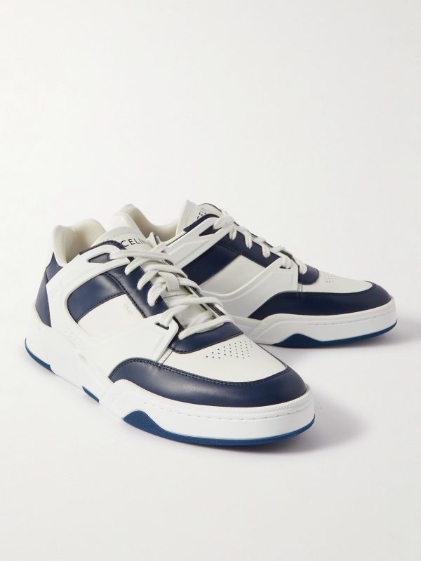 CT-07 Rubber-Trimmed Leather Sneakers - FR CT-07 Rubber-Trimmed Leather Sneakers - FR