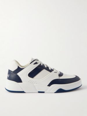CT-07 Rubber-Trimmed Leather Sneakers CT-07 Rubber-Trimmed Leather Sneakers