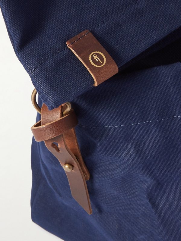 Cabine Leather-Trimmed Cotton-Canvas Holdall - CU