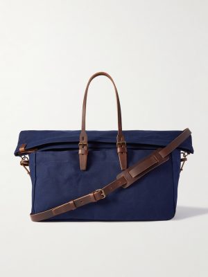 Cabine Leather-Trimmed Cotton-Canvas Holdall Cabine Leather-Trimmed Cotton-Canvas Holdall