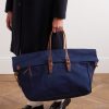 Cabine Leather-Trimmed Cotton-Canvas Holdall - OU
