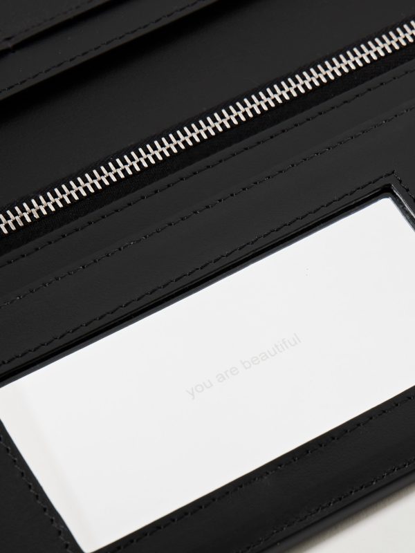Logo-Print Cracked-Leather Bifold Wallet - CU Logo-Print Cracked-Leather Bifold Wallet - CU