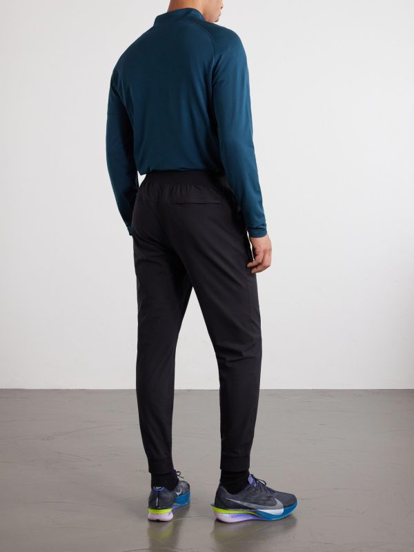 ABC Tapered Recycled-Warpstreme™ Drawstring Trousers - BK ABC Tapered Recycled-Warpstreme™ Drawstring Trousers - BK