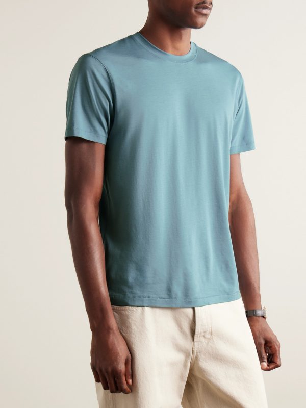 Slim-Fit Lyocell and Cotton-Blend Jersey T-Shirt - FR