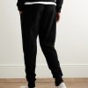 Tapered Cotton-Terry Sweatpants - BK Tapered Cotton-Terry Sweatpants - BK