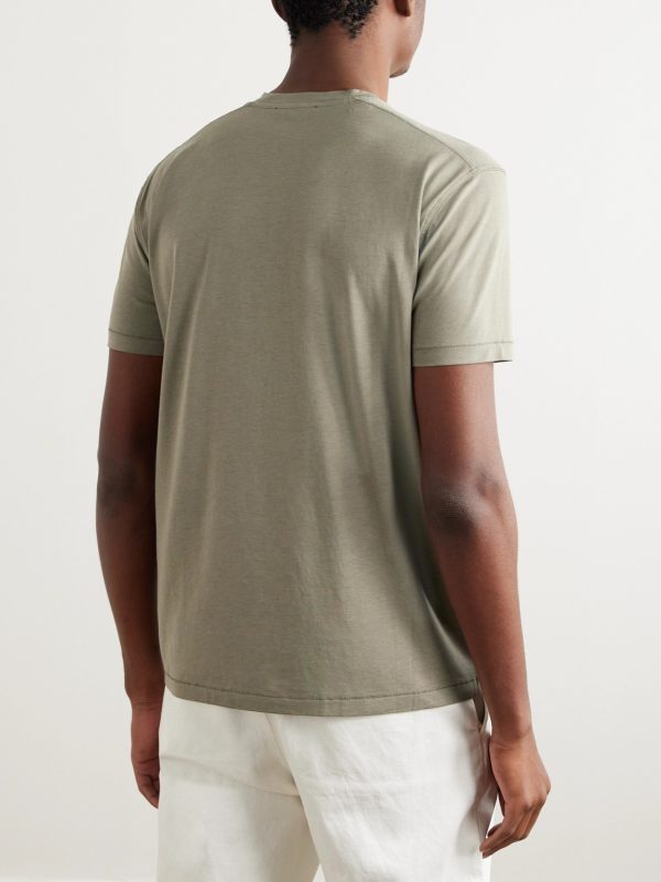 Slim-Fit Lyocell and Cotton-Blend Jersey T-Shirt - BK Slim-Fit Lyocell and Cotton-Blend Jersey T-Shirt - BK
