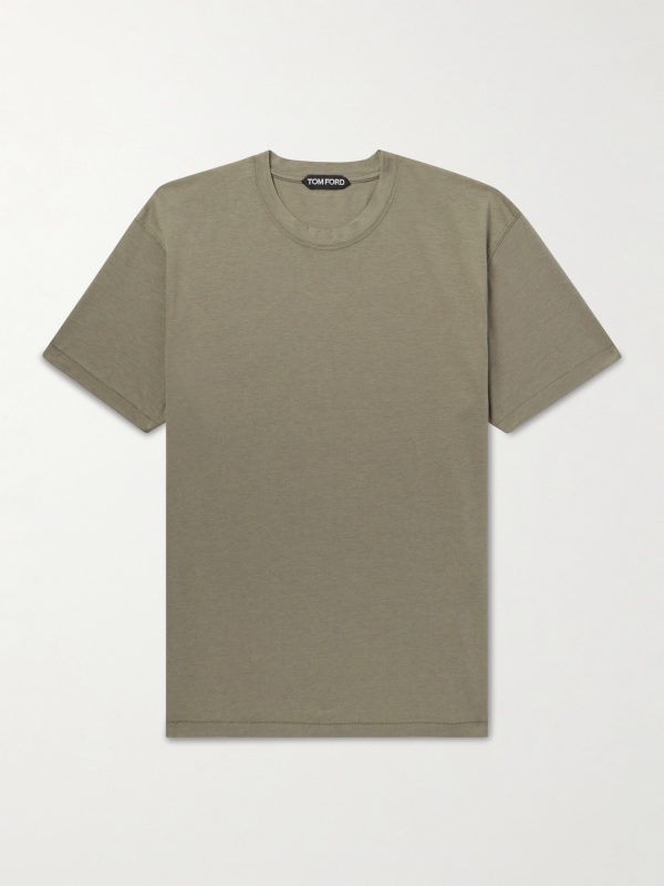 Slim-Fit Lyocell and Cotton-Blend Jersey T-Shirt Slim-Fit Lyocell and Cotton-Blend Jersey T-Shirt
