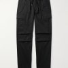 New Enzyme Straight-Leg Cotton-Twill Drawstring Cargo Trousers New Enzyme Straight-Leg Cotton-Twill Drawstring Cargo Trousers