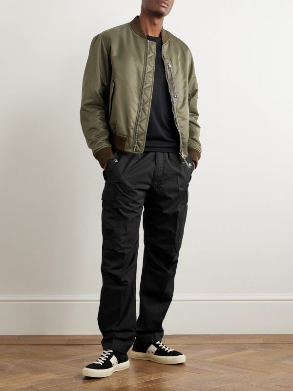 New Enzyme Straight-Leg Cotton-Twill Drawstring Cargo Trousers - OU New Enzyme Straight-Leg Cotton-Twill Drawstring Cargo Trousers - OU