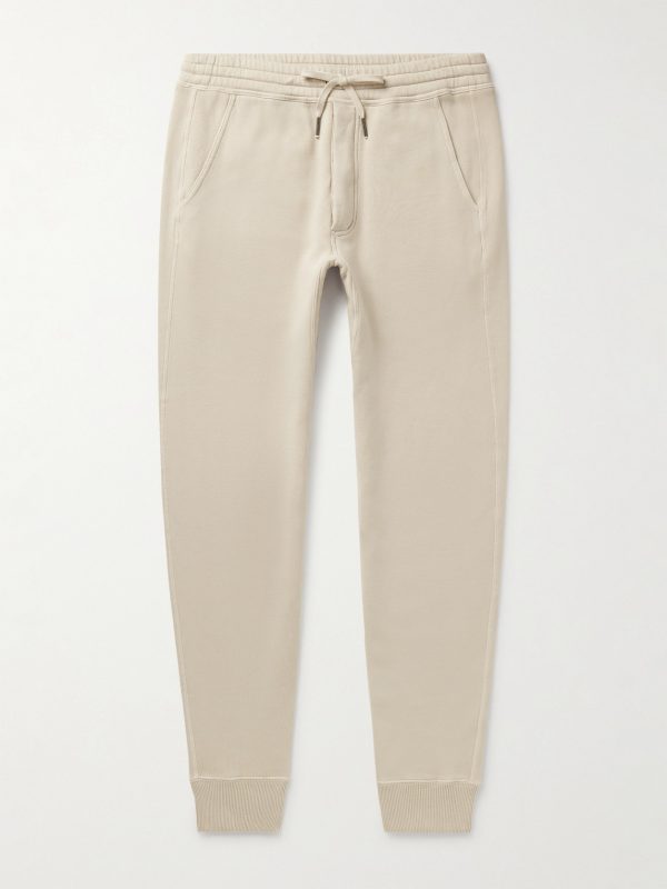 Tapered Garment-Dyed Cotton-Jersey Sweatpants Tapered Garment-Dyed Cotton-Jersey Sweatpants