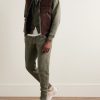 Tapered Garment-Dyed Cotton-Jersey Sweatpants - OU Tapered Garment-Dyed Cotton-Jersey Sweatpants - OU