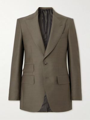 Wool and Silk-Blend Suit Jacket Wool and Silk-Blend Suit Jacket