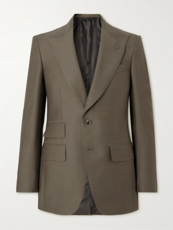 Wool and Silk-Blend Suit Jacket Wool and Silk-Blend Suit Jacket