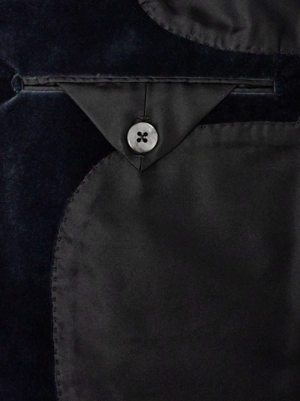 Atticus Slim-Fit Cotton-Velvet Blazer - E2 Atticus Slim-Fit Cotton-Velvet Blazer - E2