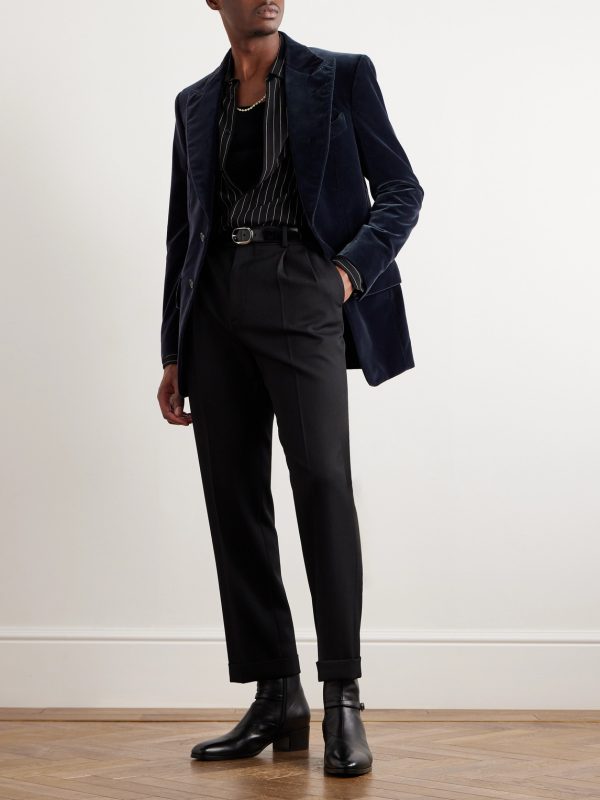 Atticus Slim-Fit Cotton-Velvet Blazer - OU Atticus Slim-Fit Cotton-Velvet Blazer - OU