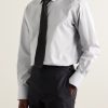 Slim-Fit Cutaway-Collar Prince Of Wales Checked Cotton-Poplin Shirt - FR Slim-Fit Cutaway-Collar Prince Of Wales Checked Cotton-Poplin Shirt - FR