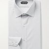 Slim-Fit Cutaway-Collar Prince Of Wales Checked Cotton-Poplin Shirt Slim-Fit Cutaway-Collar Prince Of Wales Checked Cotton-Poplin Shirt