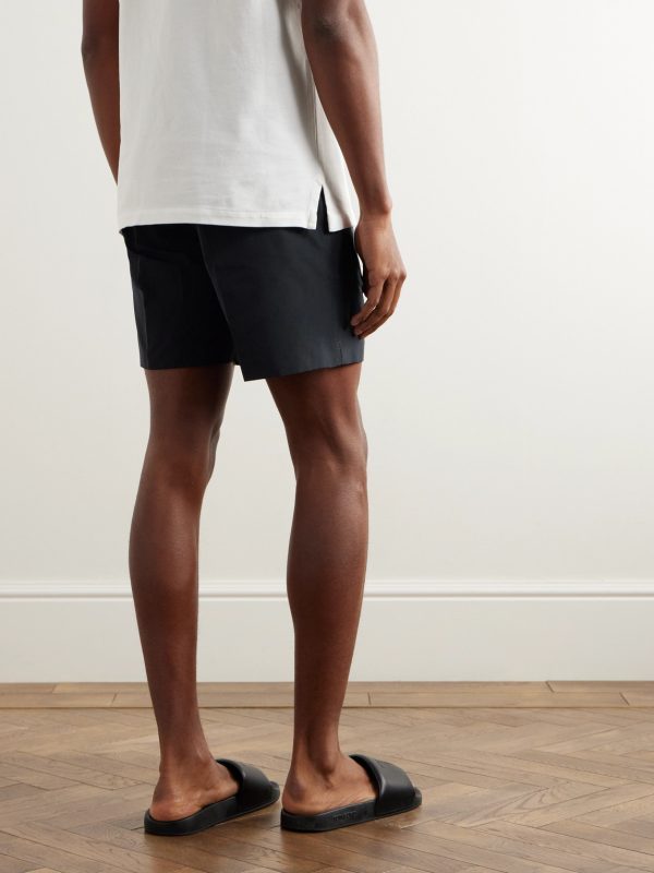 Straight-Leg Shell Shorts - BK Straight-Leg Shell Shorts - BK