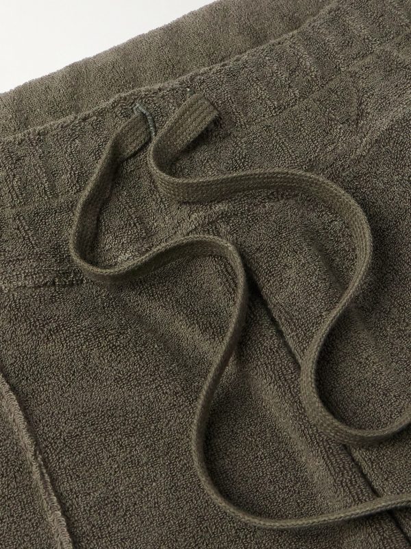 Straight-Leg Cotton-Terry Shorts - CU Straight-Leg Cotton-Terry Shorts - CU